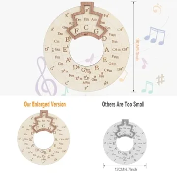 6.3" Circle of Fifths Melody Chord Tool for Musicians