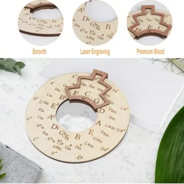 6.3" Circle of Fifths Melody Chord Tool for Musicians