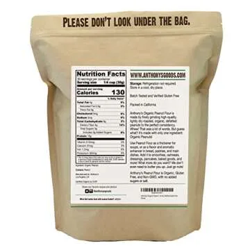 Anthony's Organic Peanut Flour 2 lb - Gluten Free & Vegan