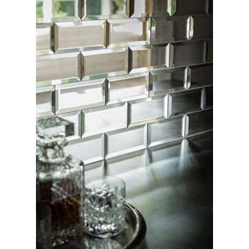 Elevate Your Home with Beveled Subway Mirror Tiles