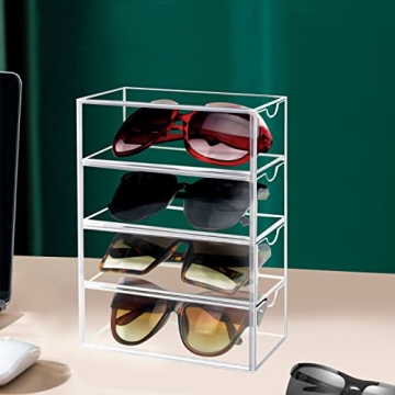 Stylish Tasybox Sunglasses Organizer with 4 Drawers