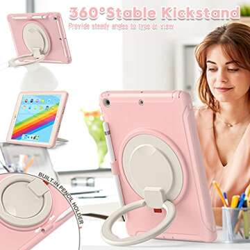 BATYUE iPad 9th/8th/7th Gen Rugged Case with Stand