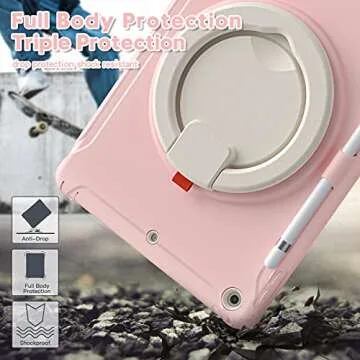 BATYUE iPad 9th/8th/7th Gen Rugged Case with Stand