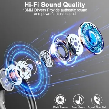 50Hrs Playtime Wireless Sport Earbuds with ENC Mic