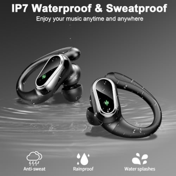 50Hrs Playtime Wireless Sport Earbuds with ENC Mic