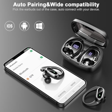 50Hrs Playtime Wireless Sport Earbuds with ENC Mic