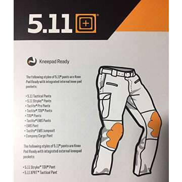 5.11 Knee Pad Inserts Lightweight Neoprene for Comfort