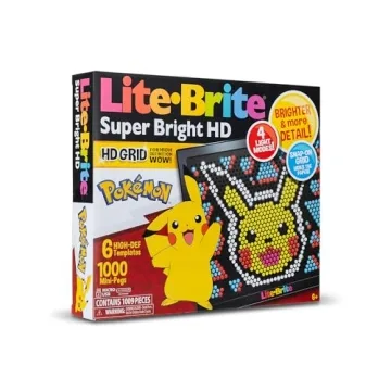 Lite Brite Super Bright HD Pokemon Edition for Ages 6+