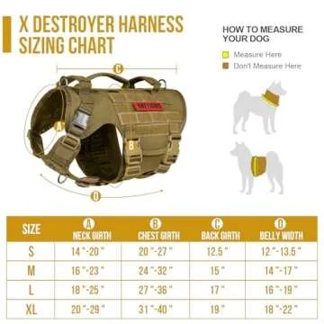 OneTigris Tactical Dog Harness for No Pull Training