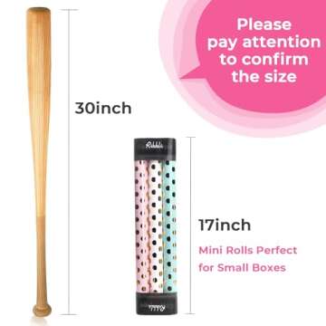 Ribli Birthday Wrapping Paper - Polka Dots Gift Wrap Set of 3 Rolls