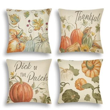 ARTHMOM Fall Pillow Covers Set of 4 for Home Decor