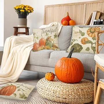 ARTHMOM Fall Pillow Covers Set of 4 for Home Decor