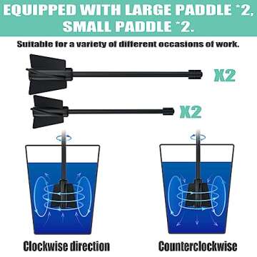 Upgraded Handheld Resin Mixer for Effortless Mixing