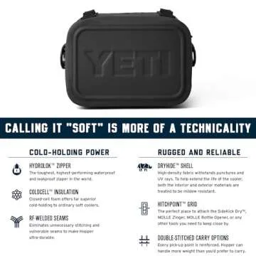 YETI Hopper Flip 8 Cooler - Durable, Portable & Leakproof