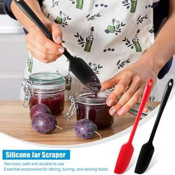 Patelai Silicone Jar Spatula Set for Mess-Free Cooking