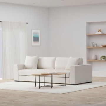 POLY & BARK Capri Sofa Mist White Elegant Comfort