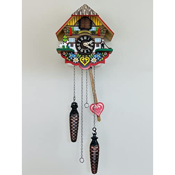 River City Clocks 8" Musical Quartz Cuckoo Clock