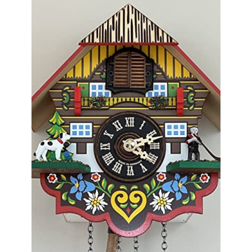 River City Clocks 8" Musical Quartz Cuckoo Clock