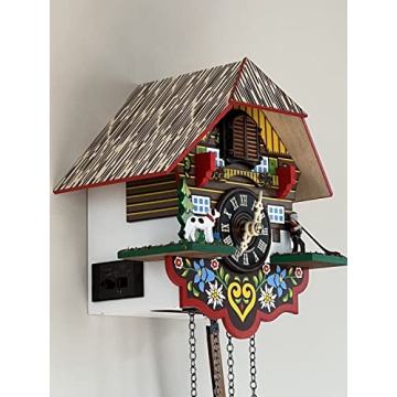 River City Clocks 8" Musical Quartz Cuckoo Clock