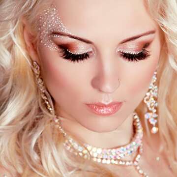 2000 Pieces Flat Back Gems Round Crystal Rhinestones 6 Sizes (1.5-6 mm) with Pick Up Tweezer and Rhinestones Picking Pen for Crafts Nail Face Art Clothes Shoes Bags DIY (Crystal AB)