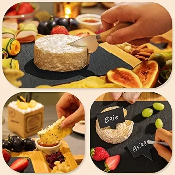 Easoger Large Bamboo Charcuterie Board - Perfect Party Essential