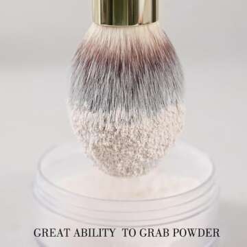 BEILI 15Pcs Premium Makeup Brush Set for All Skin Types