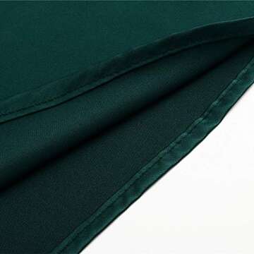 Miessial Women's Spaghetti Straps V Neck Satin Camisole Sleeveless Soft Tank Tops Dark Green 8