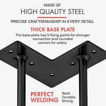 Interesthing Home Hairpin Legs - Modern DIY for Furniture Projects