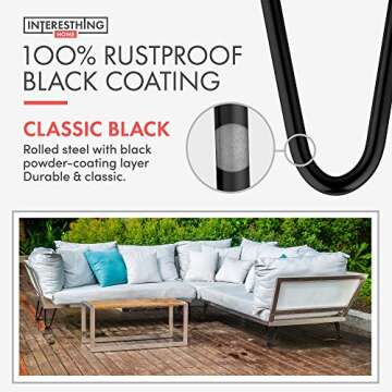 Interesthing Home Hairpin Legs for Versatile Furniture Designs