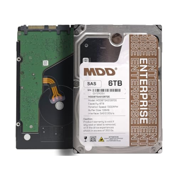 MDD MAXDIGITALDATA 6TB 7200RPM SAS Hard Drive - Renewed