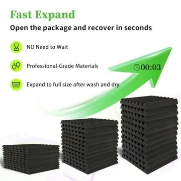 24 Pack Acoustic Foam Panels for Soundproofing