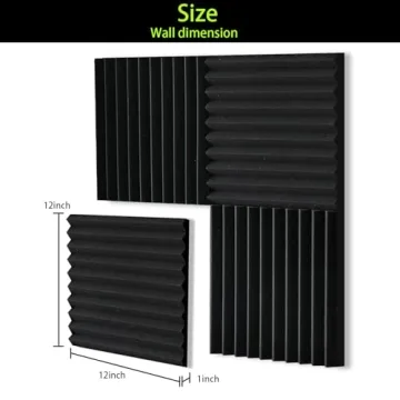 24 Pack Acoustic Foam Panels for Soundproofing