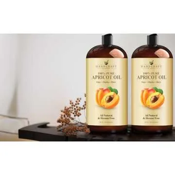 Handcraft Blends Apricot Kernel Oil - Cold-Pressed 28 Fl Oz - 100% Pure and Natural - Premium Grade Carrier Oil for Skin and Hair - Hair and Body - Massage - Hexane-Free