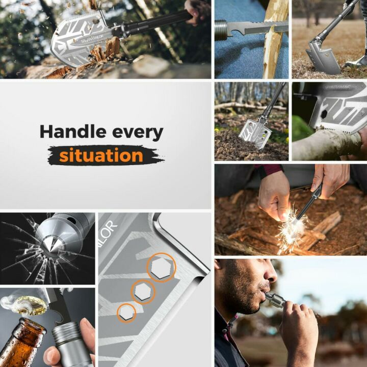 Sahara Sailor Tactical Folding Shovel - 23 in 1 Gear