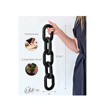 Elegant 22" Wood Chain Decor - Versatile Home Accessory