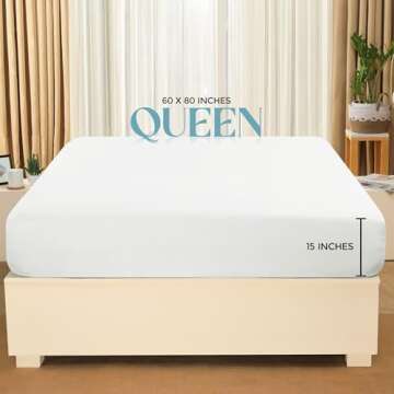 Utopia Bedding Queen Fitted Sheet - Bottom Sheet - Deep Pocket - Soft Microfiber - Shrinkage and Fad...
