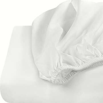 Utopia Bedding Queen Fitted Sheet - Bottom Sheet - Deep Pocket - Soft Microfiber - Shrinkage and Fade Resistant - Easy Care -1 Fitted Sheet Only (White)