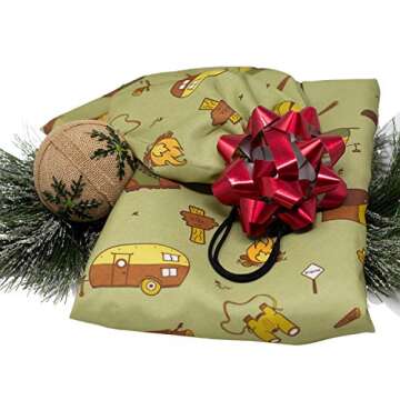 Stylish FoxCarr RV and Camping Table Cloth for 6ft or 8ft Picnic Tables