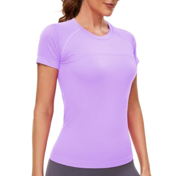 MathCat Seamless Women's Short Sleeve Workout Shirt