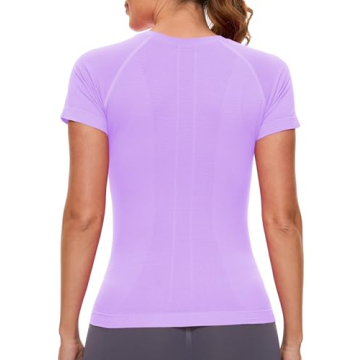 MathCat Seamless Women's Short Sleeve Workout Shirt