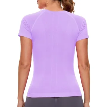 MathCat Seamless Women's Short Sleeve Workout Shirt
