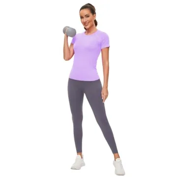 MathCat Seamless Women's Short Sleeve Workout Shirt