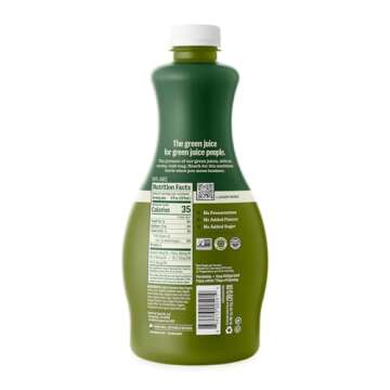 Suja Organic Cold-Pressed Uber Greens, Green Juice full of Leafy Green Cucumber, Celery, Chard, Lettuce, Kale & Grapefruit, Vegan, Plant-Based & USDA Certified (46 Fl Oz)