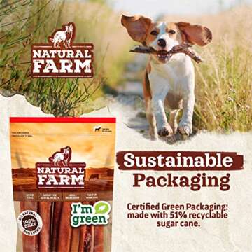 Natural Farm Cow Hooves - Odor-Free Dog Treats for All Breeds