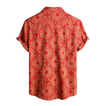 VATPAVE Casual Hawaiian Floral Shirts for Men - Summer Style