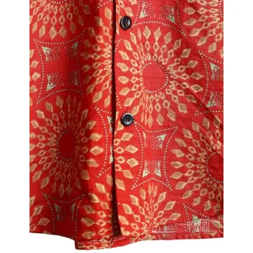 VATPAVE Casual Hawaiian Floral Shirts for Men - Summer Style