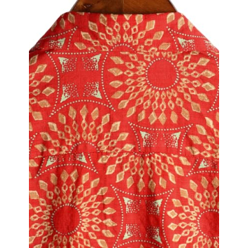 VATPAVE Casual Hawaiian Floral Shirts for Men - Summer Style