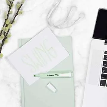 STABILO Highlighter swing cool Pastel - Pack of 6 - Assorted Colors, Portable, Clip Closure, Office + School Supplies, Chisel Tip