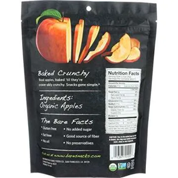 Bare Gluten Free Organic Apple Chips, Fuji and Red, 3.3 Ounce