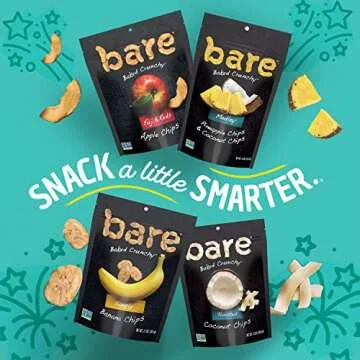 Bare Gluten Free Organic Apple Chips, Fuji and Red, 3.3 Ounce